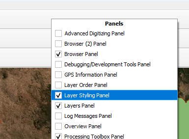 layer styling panel